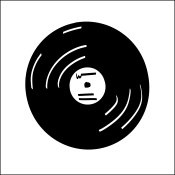 This was another idea I had, where this record graphic would've been spinning as sound was played.
