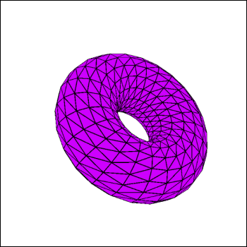 A donut, rotate-able with controls on the Makey-Makey