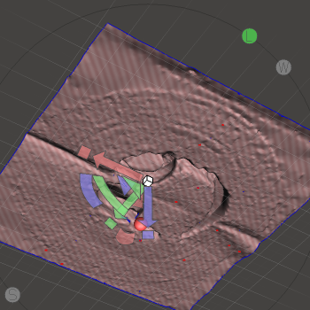 The underside of it.