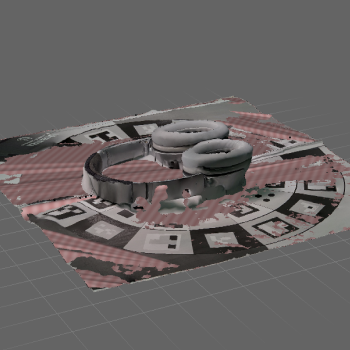 A barely fixed headphones scan.